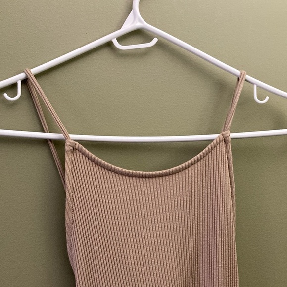 H&M Tan Halter Sheath Dress for Cocktail - Picture 3 of 11